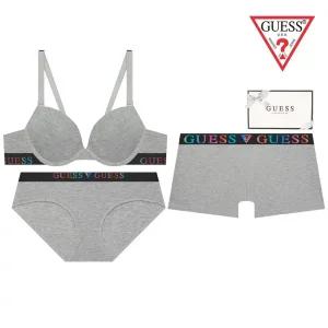 [롯데백화점]게스 면모달 커플속옷세트 GDWBRA11GDWPTA11GDMDRA11MG