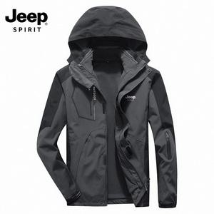 JEEP 남녀공용 아웃도어 트레이닝 등산복 기능성 바람막이 점퍼 3-in-1