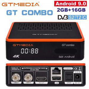 TV 셋톱 박스 스마트 수신기 OTT GTMEDIA GT 콤보 4K 8K HD 안드로이드 9.0 + DVB-S2X/T2/C 2GB 16GB M3U