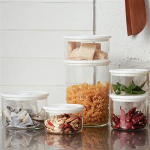 재팬 이와키 냄새가 배이지 않은 전자렌지용 내열유리 원형 밀폐팩 8종