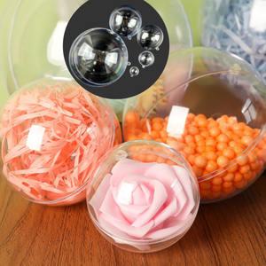 투명볼 아크릴 볼 플라스틱 공 꽃다발 만들기 재료 인형 원형 캡슐 크리스마스 트리 오너먼트 장식볼