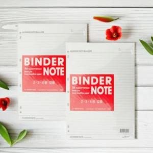 우진 다공바인더 내지 A4 7공 바인더파일 속지 인덱스 화일속지 줄노트 리필 (3개)