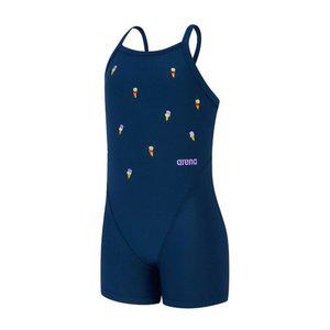 [아레나](대구신세계)여아동 일반 3부 반신 실냉수영복(드롭백)(파크프렌즈)(A5SG1GL02)NVY