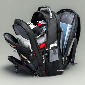 남자백팩 남성용 스위스 밀리터리 군사패션 다기능 대용량 Usb 방수 노트북 가방