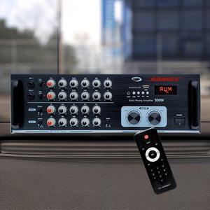 업소용 노래방앰프 소닉스 SMP-2060BS 국산 500와트 2채널 중저음 부스터 회로 탑재 블루투스/USB/MP3