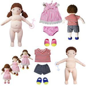 태림 헝겊 성교육 인형세트 역할놀이 인형극 성인지 신체구조 교육 옷입히기 봉제인형 어린이