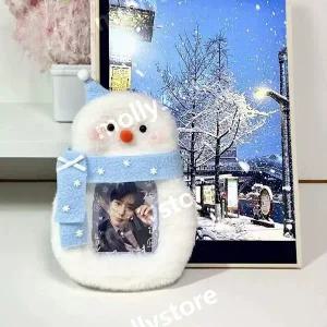 눈사람 증사키링 포카홀더 귀여운 열쇠고리 볼체인 키링