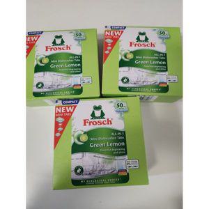 [프로쉬] new식기세척기세제 그린레몬 미니 50개입 3개+수세미 1개 구성 / 식세기