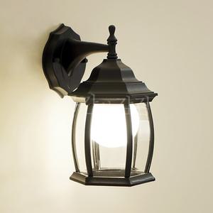 전통 전등 모양 벽등 주물 조명 빈티지 블랙 브라운 야외용 실외 외벽 한옥 건물