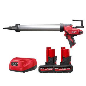 밀워키 충전 소세지 실리콘건 12V 5.0Ah 고출력 배터리 2개 세트