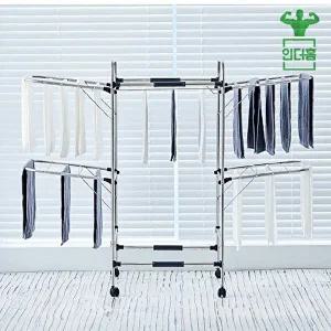[인더홈][인더홈] 국내생산 이동형 스테인레스 빨래건조대 4XL