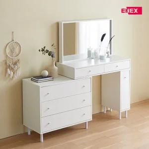 스위트 3단서랍 일반거울 확장형 화장대 (넓이100~160cm)