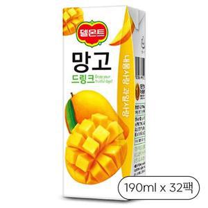 델몬트 드링크 망고 190ml x32팩