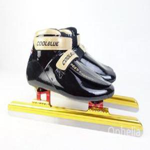 스피드 스케이트화 초보자용 아이스 스케이팅 블랙 골드 엔트리 모델