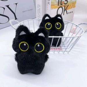 모든 큰눈망울 고양이 키링 검은고양이 가방장식 털복숭이 백꾸 냥이 우정템 커플