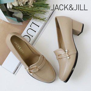 [잭앤질] 빅사이즈 5cm 진주 통굽 펌프스(J-09506BIG)