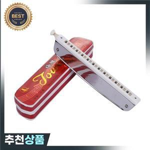 오리엔탈 24홀 크로매틱 하모니카 M1015  학생 초급 유니버설 입문 피아노컬러 박스