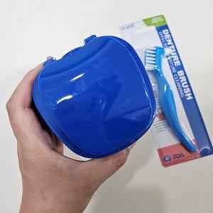 고품질 교정기 틀니케이스 보관함 세척통 틀니칫솔 할아버지 (WFHYQBN)