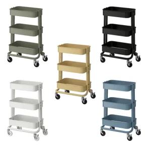 이케아 이동선반 카트 스틸 수납장 35x45x77 로스코그 대형