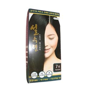 설수련 셀프 흰머리 염색약 5분 스피드 새치염색약 4종