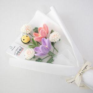국화 튤립 뜨개꽃 인형다발 졸업 기념일 프로포즈 생일 선물