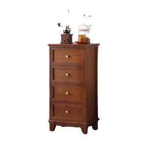 화이트 엔틱서랍장 틈새서랍 서랍장 4단 화장대 긴서랍장 가구 서랍 원목 미니 라탄