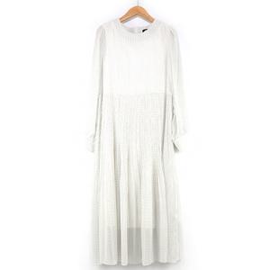 (도매야)애슐 도트 주름 쉬폰 롱원피스/플리츠/플레어/프릴/빅사이즈/롱티/맨투맨/신상