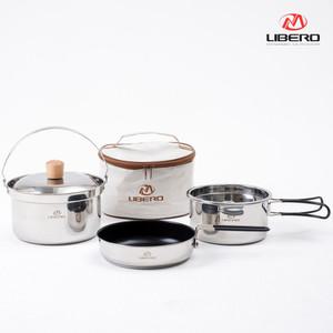 [리베로] 웜벳 스텐 코펠세트 3-4인용