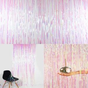 결혼 소품 파티룸 커튼 1p 꾸미기 데코 수술 생일 반짝이 가랜드 기념일