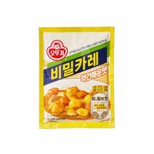 오뚜기 비밀카레 약간매운맛 100g 국산 가루쌀 글루텐프리 저당카레