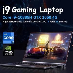 YSJMNPC 게임용 노트북 컴퓨터 Intel Core i9-10885H GTX1650 4G i7-9750H 16 인치 IPS 화면 144Hz 새로 고
