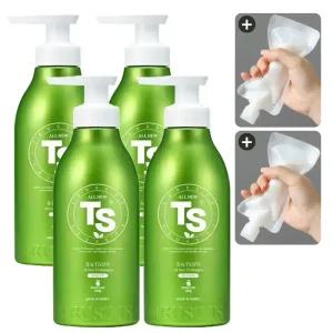 TS 올뉴 TS 샴푸 500g X 4EA + 샴푸 소분 파우치