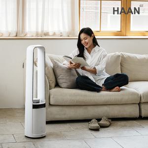  한경희 날개없는 선풍기 타워형 무드등 리모컨 무엽 무팬 안전 선풍기 HAAN-NF4500