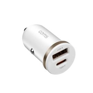 JA281 Coms 35W 차량용 시가잭 멀티 충전기 화이트 / QC A타입 PD C타입 고속충전 스마트폰 태블릿 전차종