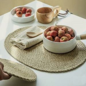 (원형-18cm) 라탄 냄비 받침대 24cm 원형 밀짚 식탁 매트/인테리어/소품/냄비/받침/받침대/컵받침/티코스터