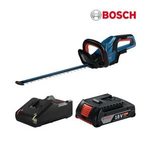 보쉬 충전 헤지커터 GHE18V-50 충전기+배터리 세트 무선 전정기 울타리 가지치기