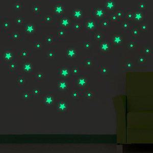 고품질 천장 형광별스티커 싱글 데코 아이방 야광 스티커 (WFI0P6P)