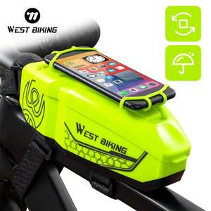 서쪽 자전거 전화 PC 가방 방수 액세서리 튜브 보관 MTB 도로 상자 사이클링 홀더