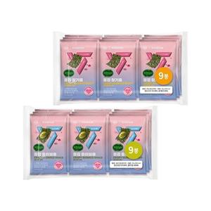 비비고 x 세븐틴 돌김 참기름 4g 9입 x1개+올리브유 4g 9입 x1개 (총 18봉)