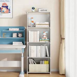 조립식 간이 책장 다용도 수납 보관함 3칸 4칸 5칸 틈새수납장 베란다 탕비실정리함 책장수납함