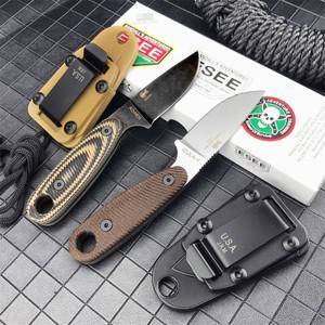 새로운 스타일 ESEE-Izula Staright 칼 D2 블레이드 G10 핸들, Underbrush 야외 캠핑 구조 다기능 Edc 도구