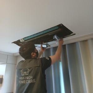 에어컨 청소 벽걸이 스탠드 시스템 천장형 에어컨 분해 청소 업체 삼성 lg 투인원 2in1[하이테크홈케어]