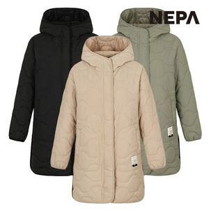 네파 여성 써모-퍼프 후디 롱 패딩자켓 7J60962