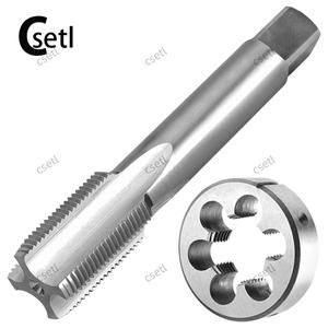 탭다이 CSETL 1-1/4-18 UNEF 탭 및 다이 세트 오른손 1-1/4x18 HSS 기계 나사 탭 및 원형 다이