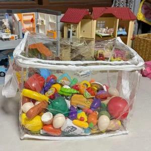 [오너클랜]장난감 정리함 투명 수납박스 아기 소품 정리 보관함