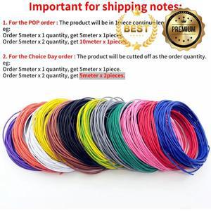 5/10M 전자 와이어 30AWG - PVC 절연 UL1007 LED 램프 조명 라인 주석 도금 구리 케이블