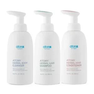 애터미 한방 3종 세트 샴푸 500ml + 컨디셔너 500ml + 바디클렌저 500ml