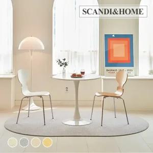 [S급리퍼] 먼지없는 크림투톤 단모 러그 사계절 카페트 타원형 아치형 3size