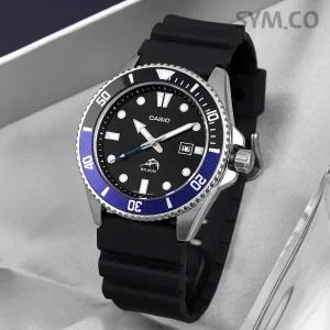 [카시오] MDV-106B-1A1 흑새치 배트맨 콤비 다이버 스포츠 남자 우레탄 손목시계 c