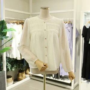 [대구백화점] [오픈클로젯]핀턱포인트라운드블라우스(DO259BL110)